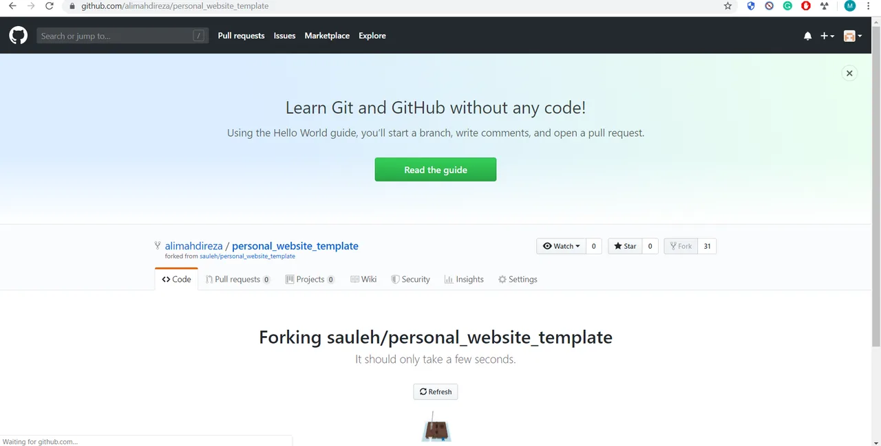 The Forking page