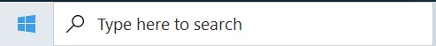Windows search box